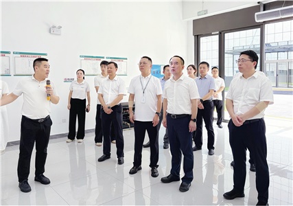 岳阳市委副书记、代理市长唐浩然一行赴派格兰药业调研